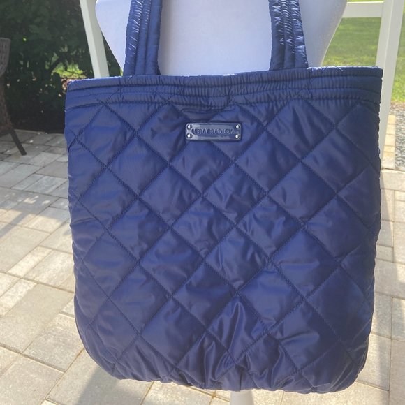 Vera Bradley Puffer Reversible  Tote in Venitian Paisley /Navy NWOT - Picture 6 of 6